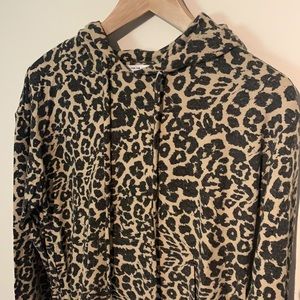 For The Republic Leopard Print Hoodie